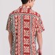  Relaxed fit πουκάμισο με pattern FBM009-036-05 PAPRIKA