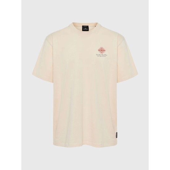 Ανδρικό T-shirt Relaxed Fit Funku Buddha fbm009-069-04 CREAM 