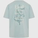 Ανδρικό Relaxed fit t-shirt FUNKY BUDDHA FBM009-057-04 AQUA GREY 