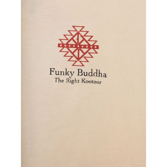 Ανδρικό T-shirt Relaxed Fit Funku Buddha fbm009-069-04 CREAM 