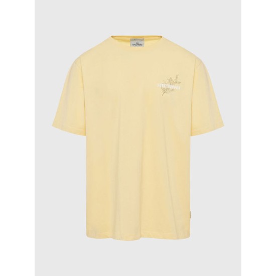Ανδρικό Relaxed fit t-shirt FUNKY BUDDHA FBM009-057-04 YELLOW