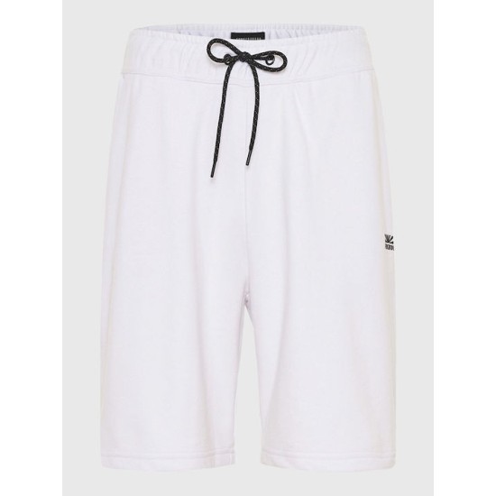 Loose fit αθλητική βερμούδα FUNKY BUDDHA FBM009-055-03 WHITE