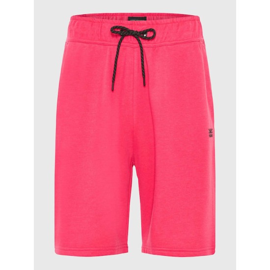Loose fit αθλητική βερμούδα FUNKY BUDDHA FBM009-055-03 BRIGHT ROSE