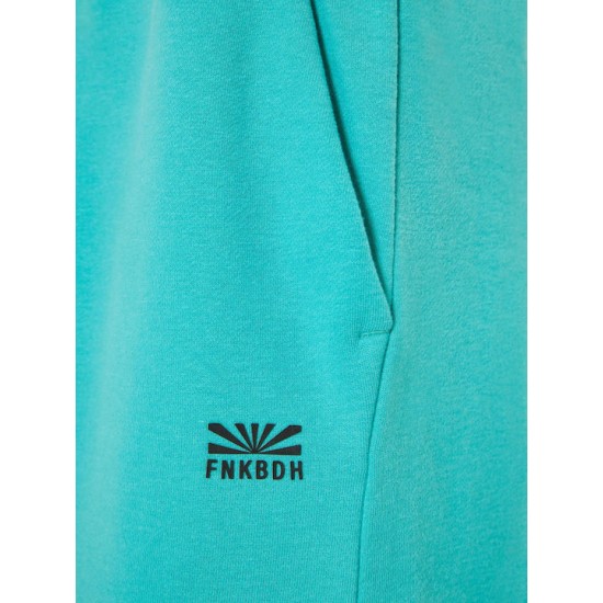 Loose fit αθλητική βερμούδα FUNKY BUDDHA FBM009-055-03 AQUA GREEN