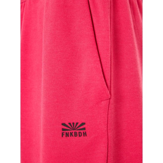 Loose fit αθλητική βερμούδα FUNKY BUDDHA FBM009-055-03 BRIGHT ROSE