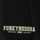 Αθλητική βερμούδα με raw cuts FUNKY BUDDHA FBM009-050-03 BLACK