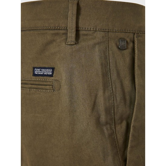 FUNKY BUDDHA  FBM009-001-03 KHAKI Chino βερμούδα