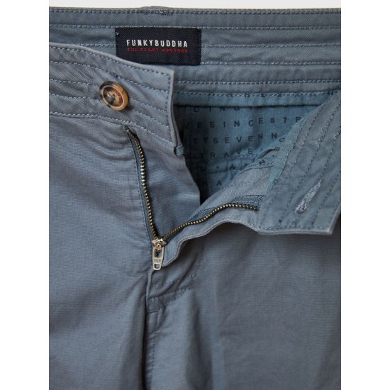 Ανδρική βερμούδα cargo FUNKY BUDDHA FBM009-033-03 STORMY BLUE