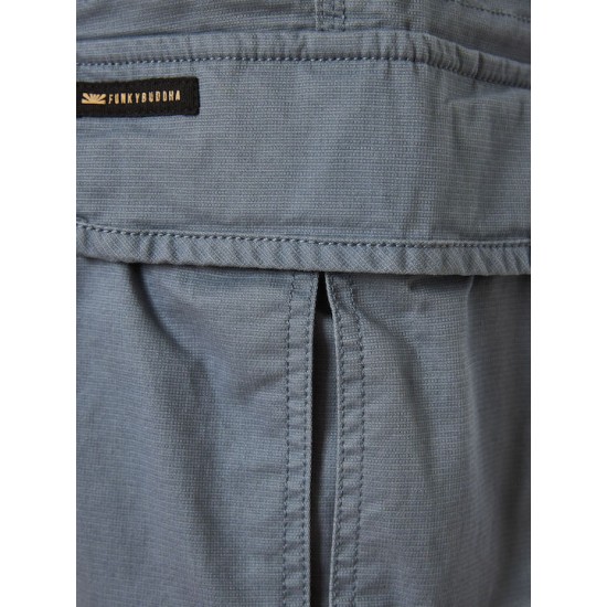 Ανδρική βερμούδα cargo FUNKY BUDDHA FBM009-033-03 STORMY BLUE