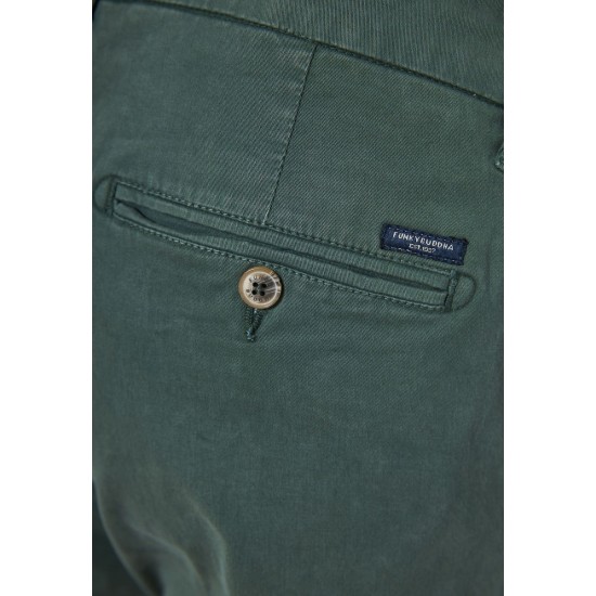 FUNKY BUDDHA FBM011-001-02 MINERAL GREEN Παντελόνι Chino σε Κανονική 