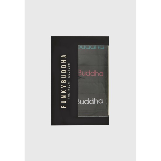 FUNKY BUDDHA FBM011-082-10 BLACK  Εσώρουχα boxer (3-pack)