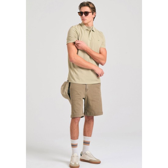 Funky Buddha Ανδρική Μπλούζα Polo FBM011-001-11 DEEP LAGOON