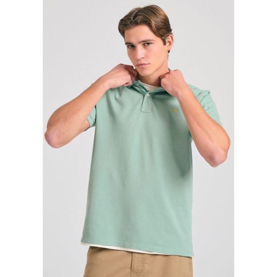 Funky Buddha Ανδρική Μπλούζα Polo FBM011-001-11 SAGE GREEN