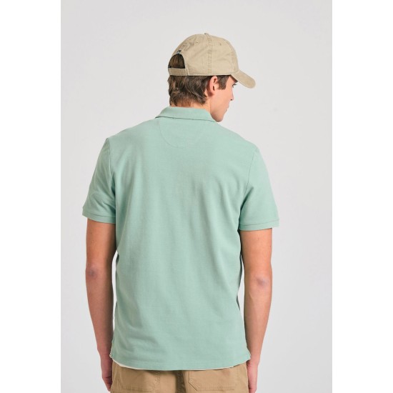 Funky Buddha Ανδρική Μπλούζα Polo FBM011-001-11 SAGE GREEN