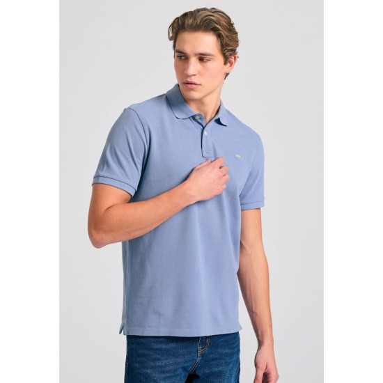 Funky Buddha Ανδρική Μπλούζα Polo FBM011-001-11 SMOKE BLUE