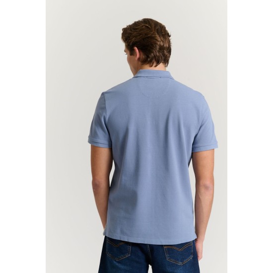 Funky Buddha Ανδρική Μπλούζα Polo FBM011-001-11 SMOKE BLUE