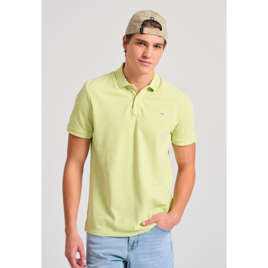 Funky Buddha Ανδρική Μπλούζα Polo FBM011-001-11 MATCHA