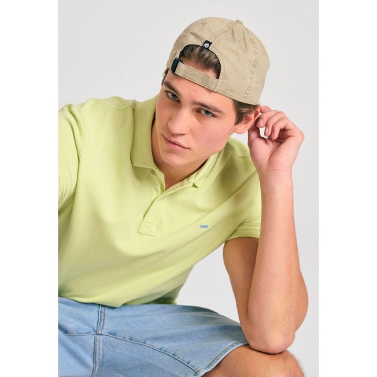 Funky Buddha Ανδρική Μπλούζα Polo FBM011-001-11 MATCHA