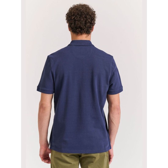 Funky Buddha Ανδρική Μπλούζα Polo FBM011-001-11 NAVY