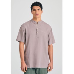 FUNKY BUDDHA FBM011-006-05 CIGAR Πουκαμίσα λινή 