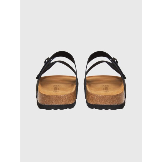 FUNKY BUDDHA FBM011-050-08  BLACK Δερμάτινα Ανδρικά Σανδάλια 