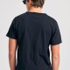 FUNKY BUDDHA FBM011-004-04 BLACK T-shirt με λαιμό henley και raw cuts