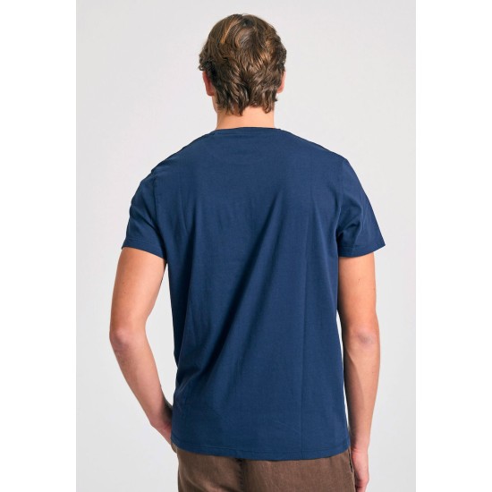 FUNKY BUDDHA FBM011-001-04 NAVY T-SHIRT