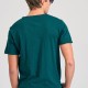 FUNKY BUDDHA FBM011-004-04 DARK SEA T-shirt με λαιμό henley και raw cuts
