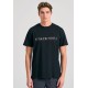 FUNKY BUDDHA FBM011-015-04 BLACK T-shirt με τύπωμα στο στήθος