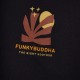 FUNKY BUDDHA FBM011-087-04 ANTHRACITE Oversized t-shirt με graphic τύπωμα στην πλάτη