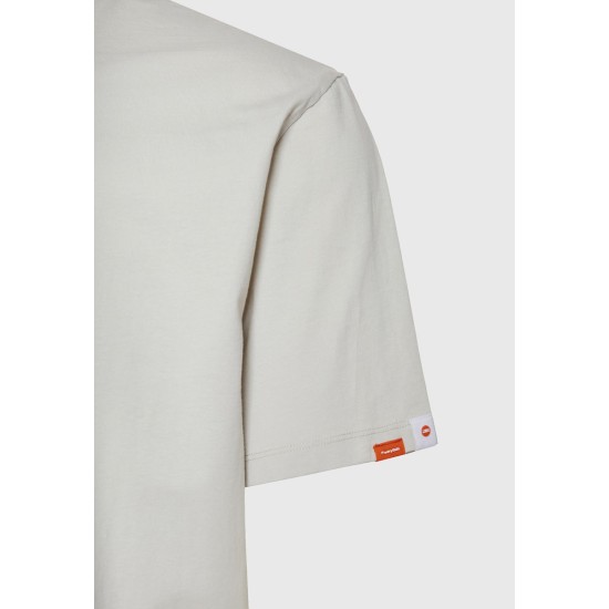 FUNKY BUDDHA FBM011-302-04 MIST T-SHIRT OVERSIZED