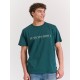 FUNKY BUDDHA FBM011-015-04 DARK SEA T-shirt με τύπωμα στο στήθος