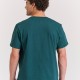 FUNKY BUDDHA FBM011-015-04 DARK SEA T-shirt με τύπωμα στο στήθος