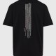 FUNKY BUDDHA FBM011-304-04 BLACK Oversized t-shirt με graphic τύπωμα στην πλάτη