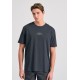 FUNKY BUDDHA FBM011-023-04 ANTHRACITE Oversized t-shirt με graphic τύπωμα στην πλάτη