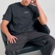 FUNKY BUDDHA FBM011-023-04 ANTHRACITE Oversized t-shirt με graphic τύπωμα στην πλάτη