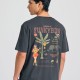 FUNKY BUDDHA FBM011-099-04 ANTHRACITE T-shirt με τύπωμα πίσω