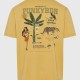 FUNKY BUDDHA FBM011-099-04 TAN T-shirt με τύπωμα πίσω