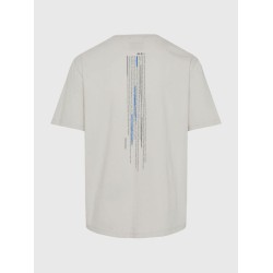 FUNKY BUDDHA FBM011-304-04 MIST Oversized t-shirt με graphic τύπωμα στην πλάτη