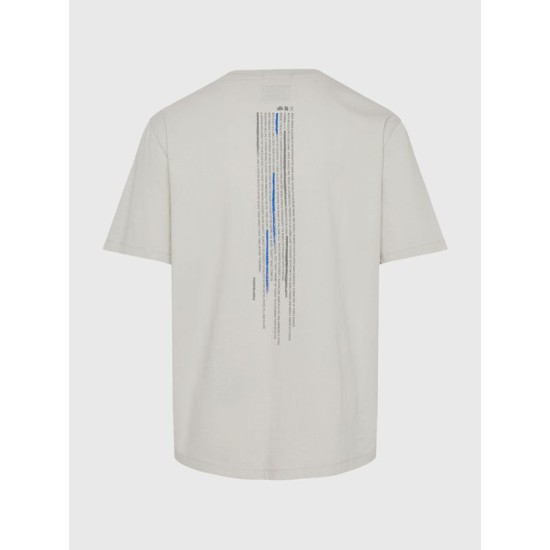 FUNKY BUDDHA FBM011-304-04 MIST Oversized t-shirt με graphic τύπωμα στην πλάτη