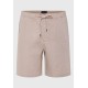 FUNKY BUDDHA FBM011-009-03 GREIGE  Comfort fit λινή βερμούδα