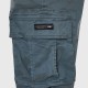 Ανδρική βερμούδα cargo FUNKY BUDDHA FBM011-002-03 STEEL GREY