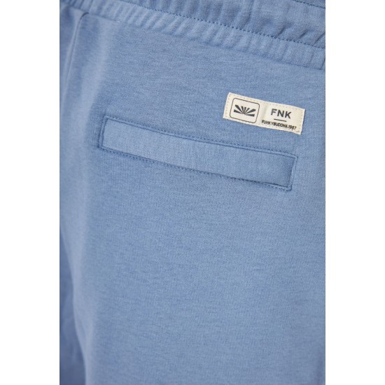 FUNKY BUDDHA FBM011-050-03 SMOKE BLUE Αθλητική βερμούδα