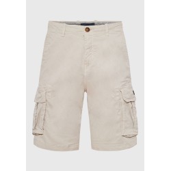Ανδρική βερμούδα cargo FUNKY BUDDHA FBM011-002-03 MIST GREY