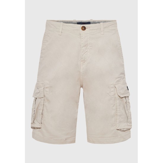 Ανδρική βερμούδα cargo FUNKY BUDDHA FBM011-002-03 MIST GREY