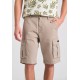 Ανδρική βερμούδα cargo FUNKY BUDDHA FBM011-002-03 GREIGE