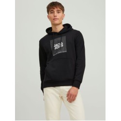 JACK&JONES 12213245 BLACK ΦΟΥΤΕΡ ΜΕ LOGO
