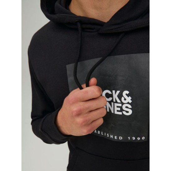 JACK&JONES 12213245 BLACK ΦΟΥΤΕΡ ΜΕ LOGO