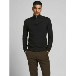 JACK&JONES 12189339 BLACK Ανδρικό πουλόβερ 