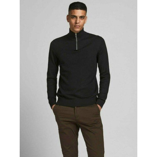 JACK&JONES 12189339 BLACK Ανδρικό πουλόβερ 